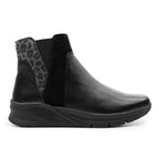 Minfot Zon Chelsea boots med zip Stretch Skinn Svart Leopard