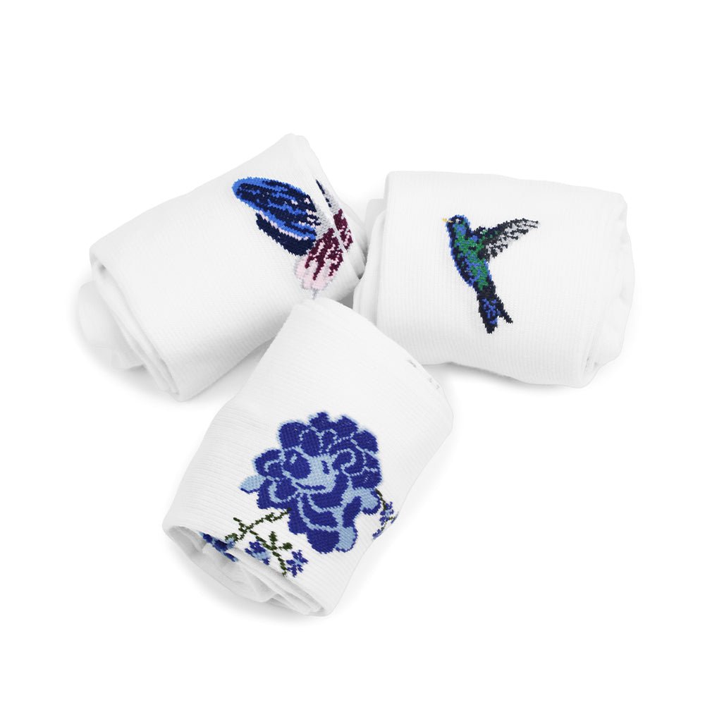 Minfot Flawless Støttestrømper Eco Bomull Colibri 3-pak