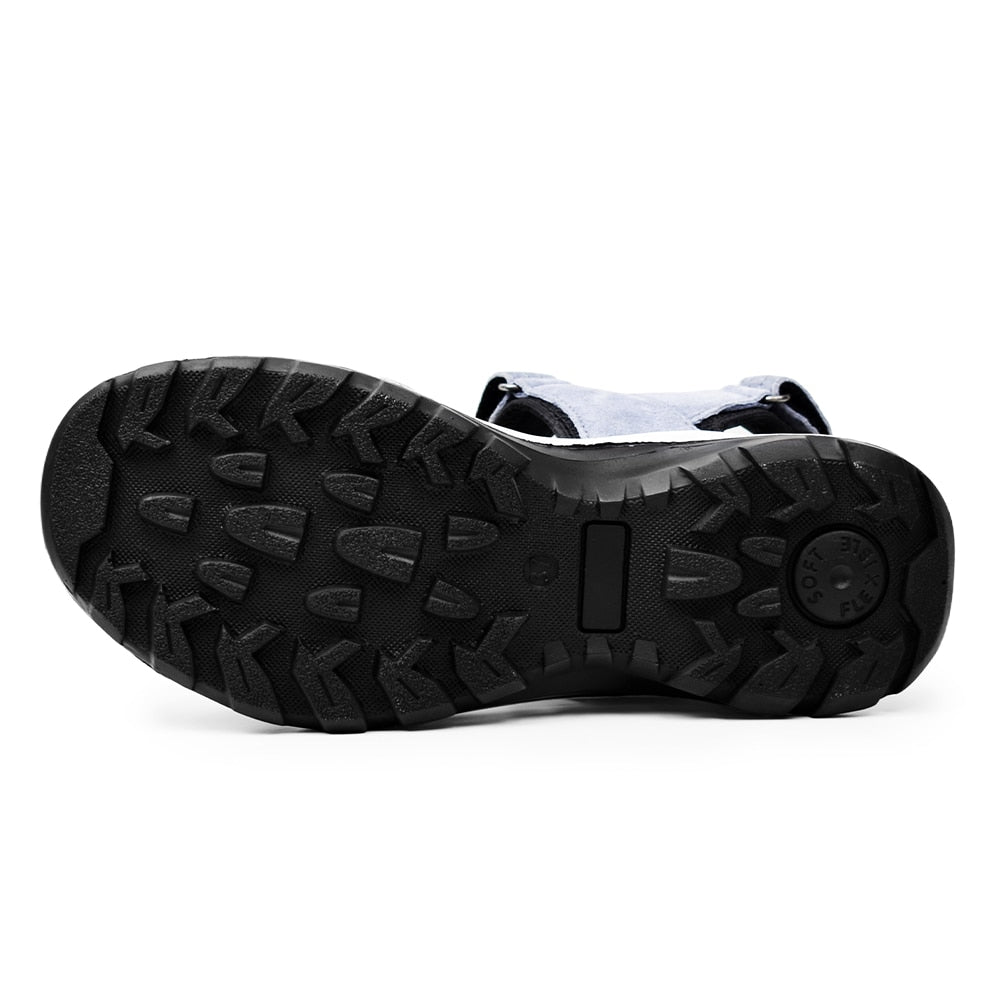 Minfot Sandaler Sandhamn Dame Semsket skinn Dueblå