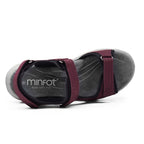Minfot Sandhamn Sandaler Dame Nubuck Burgunder