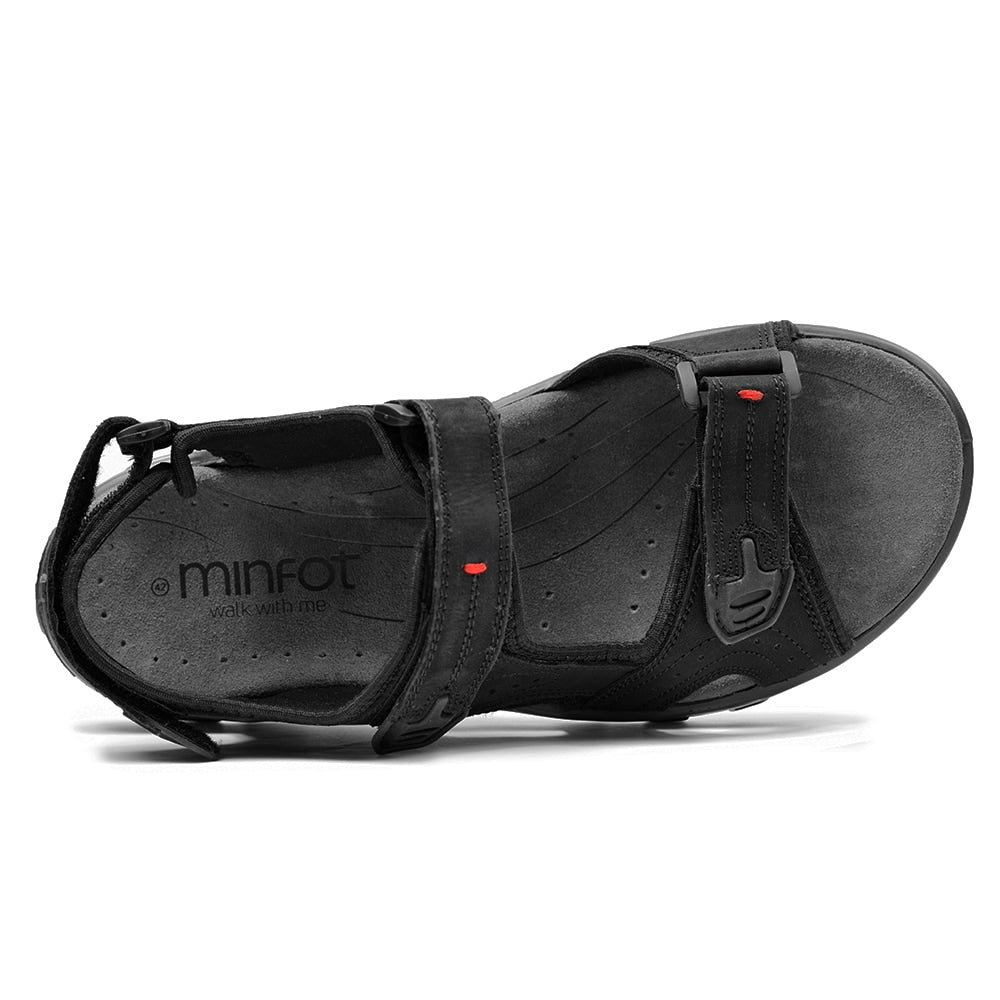 Minfot Sandaler Torekov Herre Nubuck Svart