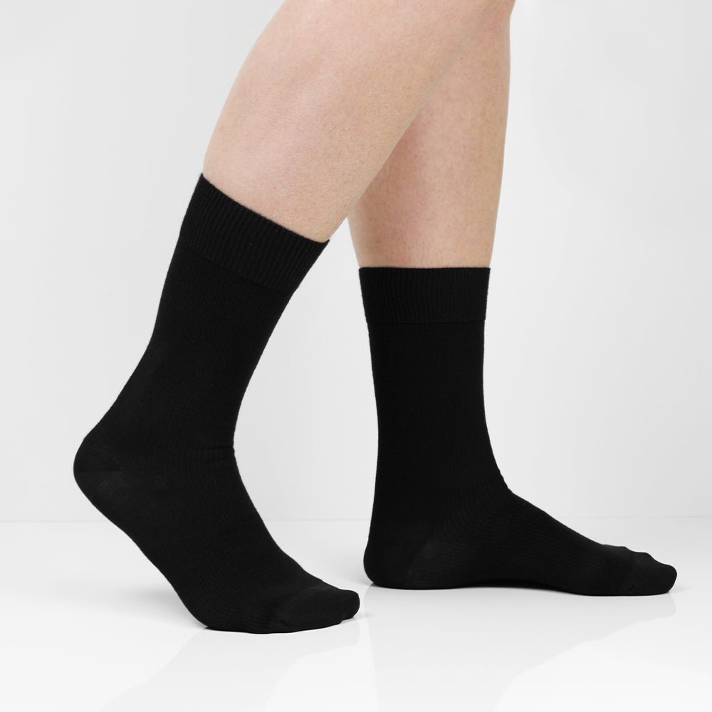 Produktbild 2 - Minfot Ankelstøttestrømper Bambus Svart 1-pack