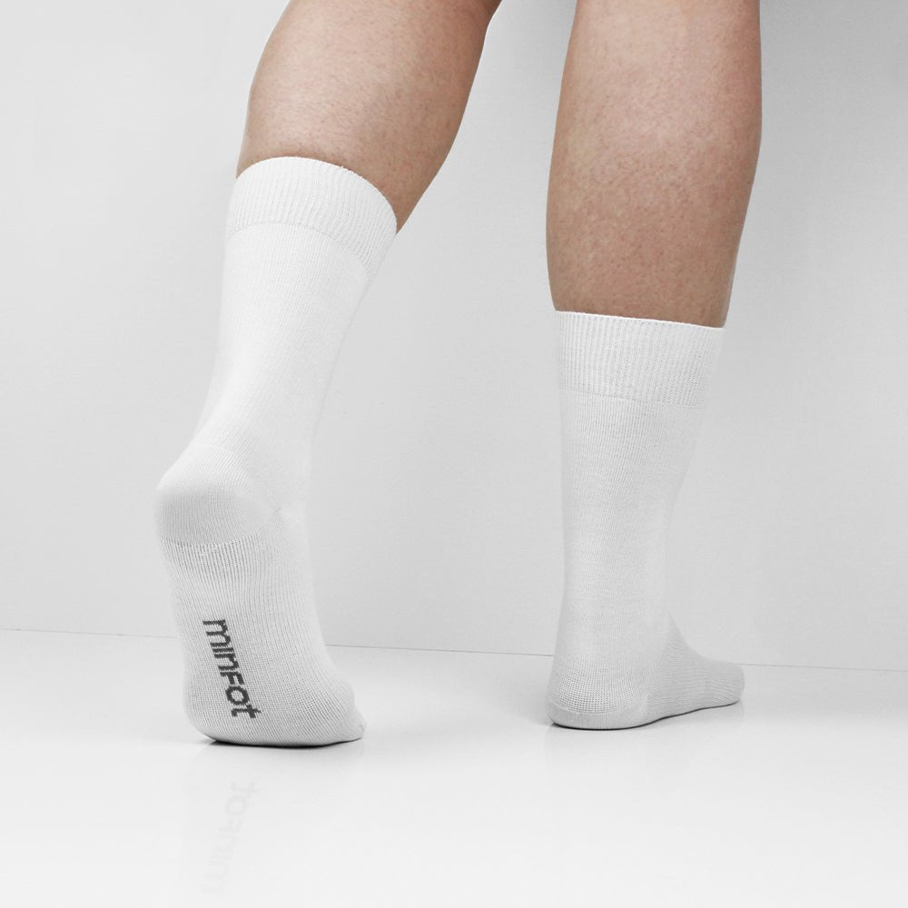Produktbild 10 - Minfot Ankelstøttestrømper Bambus Hvit 1-pack
