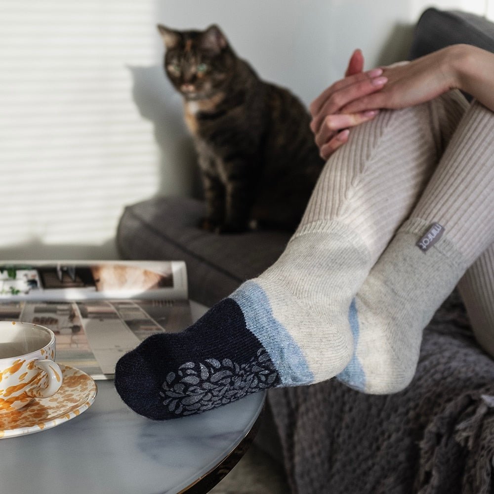 Minfot Antisklisokker Ull Cosy Iris 2-pk