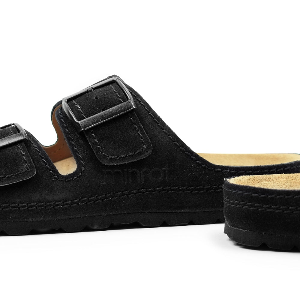 Minfot Sandaler Voss Semsket skinn Svart