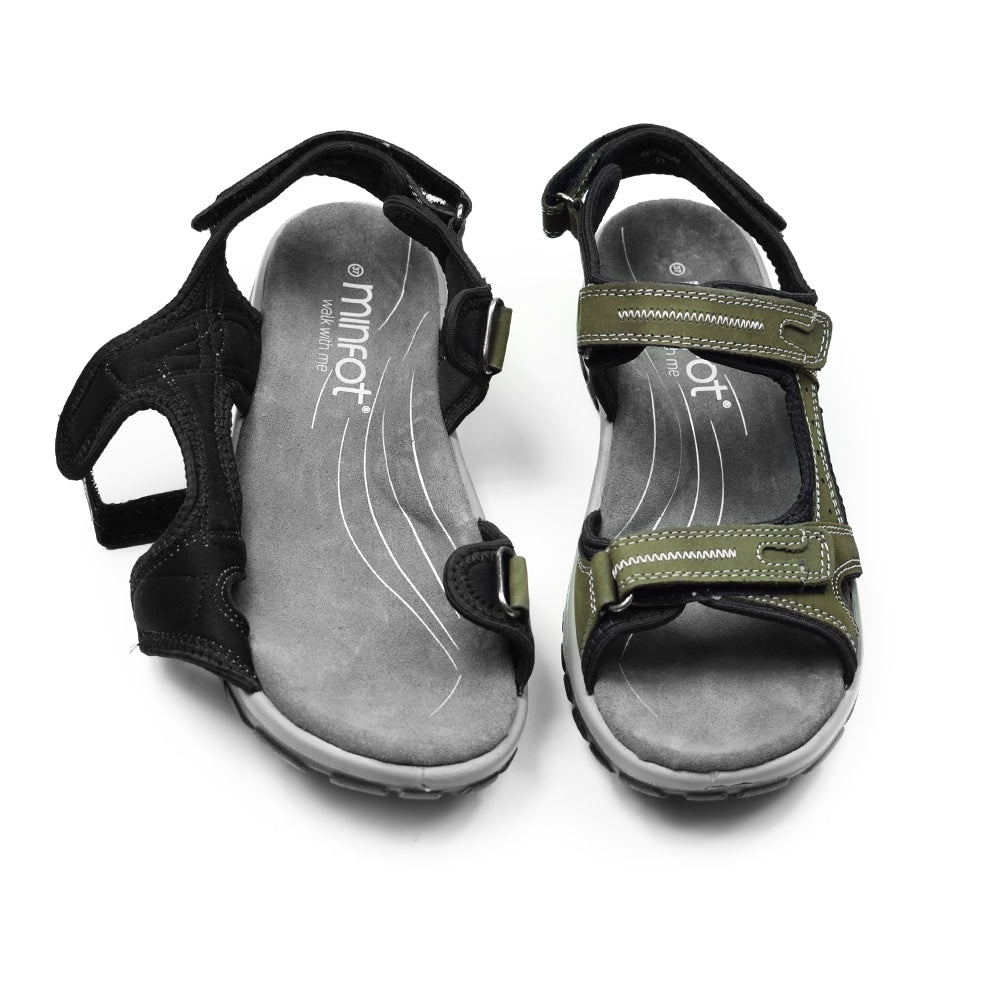 Produktbild 8 - Minfot Sandaler Torekov Dame Nubuck Olivgrønn