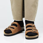 Minfot Lo Sandaler Dame Bio Skinn Cognac