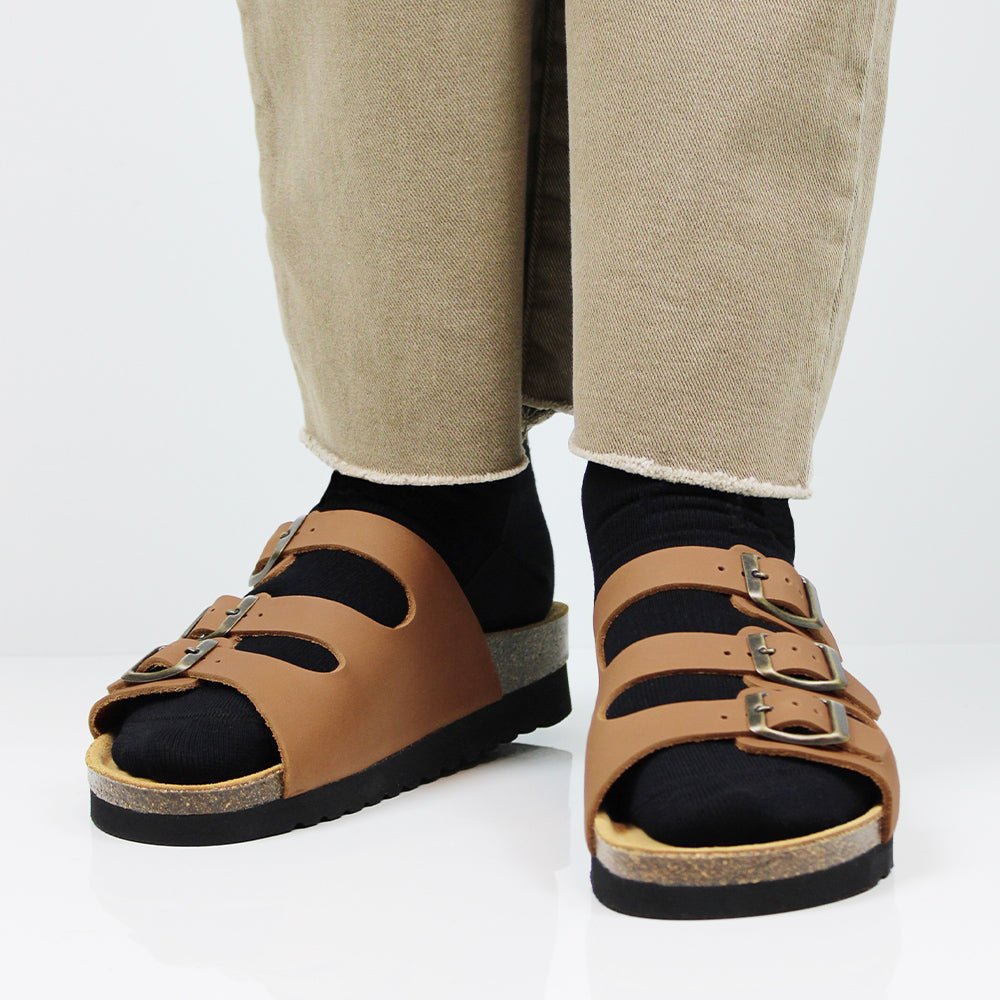 Minfot Sandaler Bio Skinn Cognac
