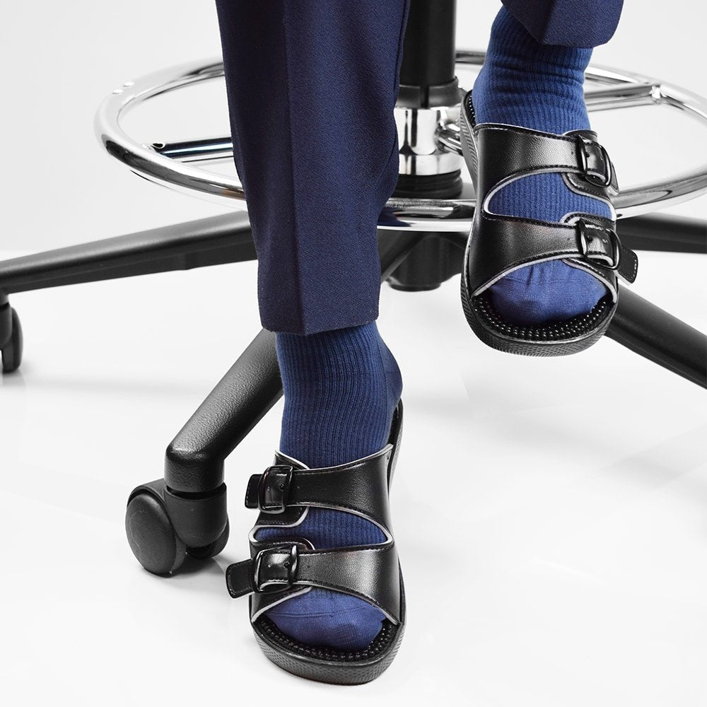 Minfot Massasje Sandaler Dame Svart