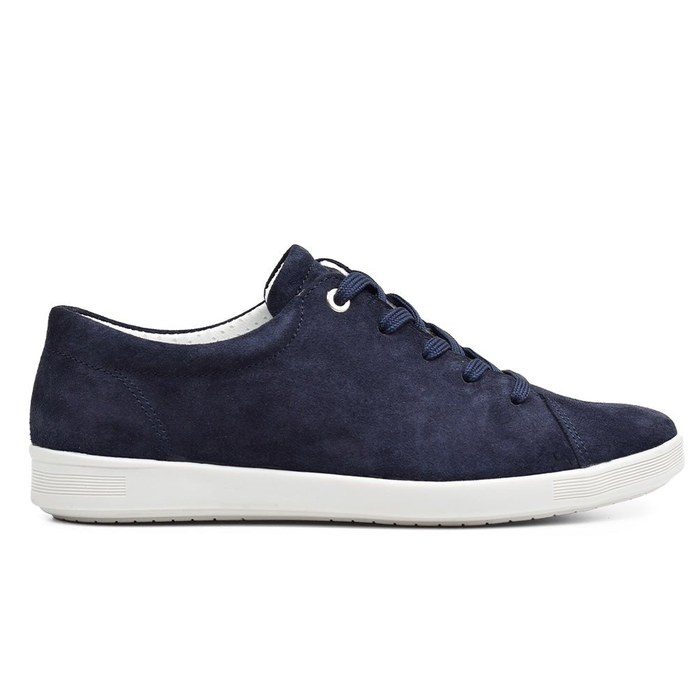 Minfot Aveny Sneaker Dame Semsket skinn Navy
