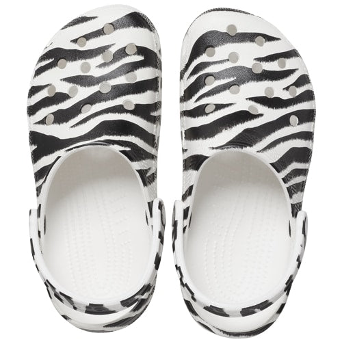 Crocs Classic Clog Animal Print White Zebra