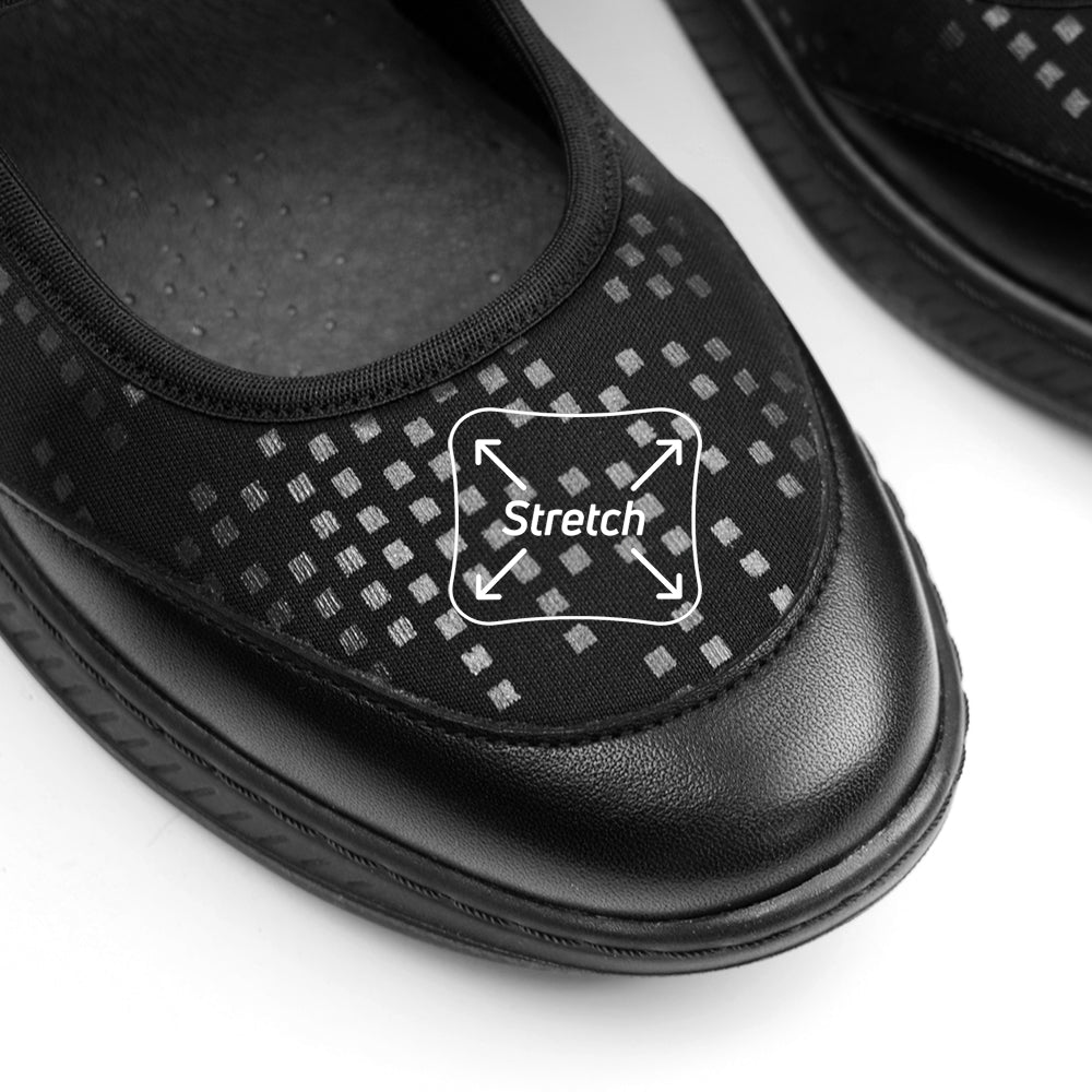 Produktbild 4 - Minfot Ebba Ballerinasko Stretch Svart