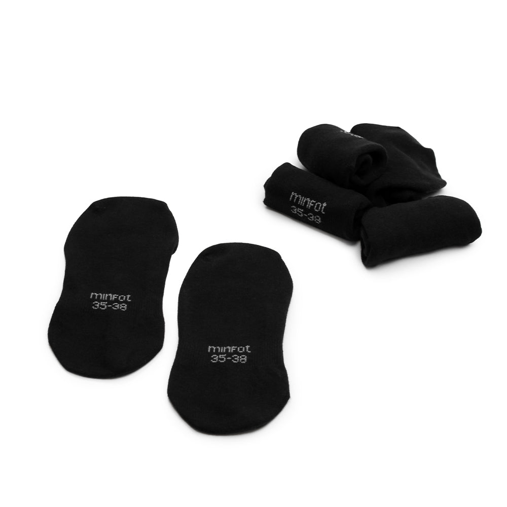 Produktbild 6 - Minfot Ballerinastrumpor Bomull Svart 5-pack
