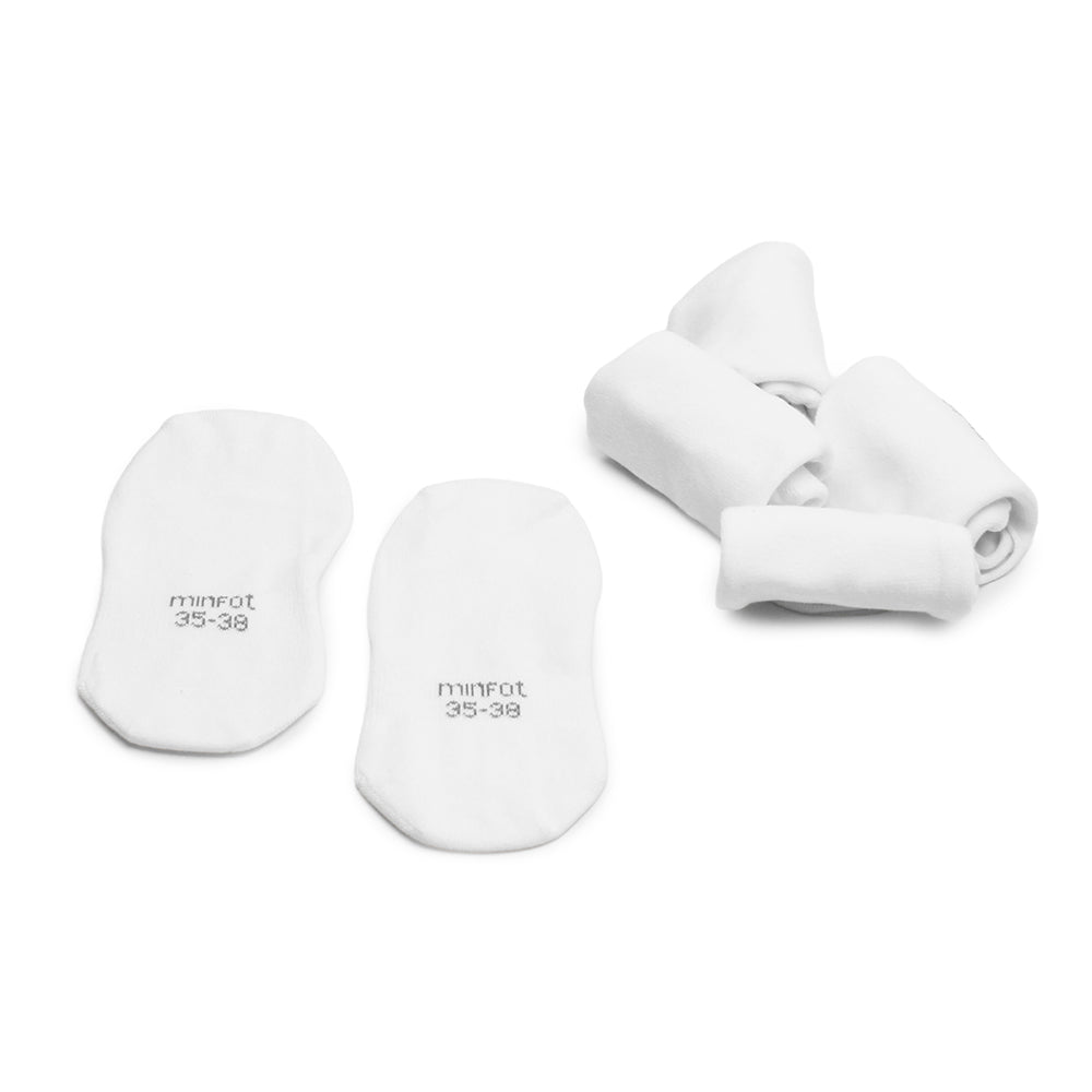 Produktbild 7 - Minfot Ballerinastrumpor Bomull Vit 5-pack
