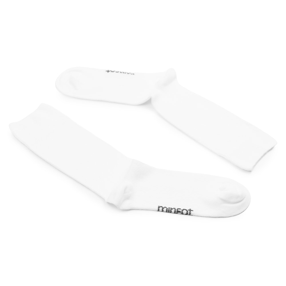 Produktbild 4 - Minfot Ankelstödstrumpor Bambu Vit 1-pack