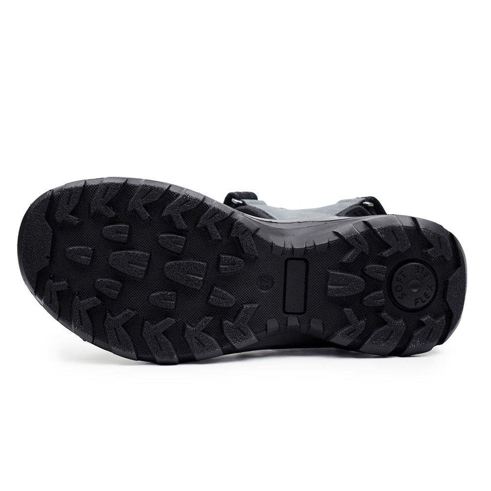 Produktbild 6 - Minfot Sandaler Sandhamn Dam Nubuck Black Grey