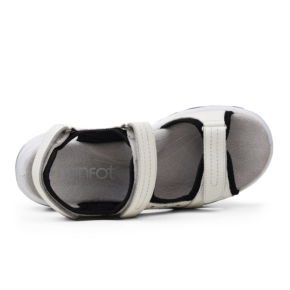 Minfot Sandaler Sandhamn Dame Lær Offwhite