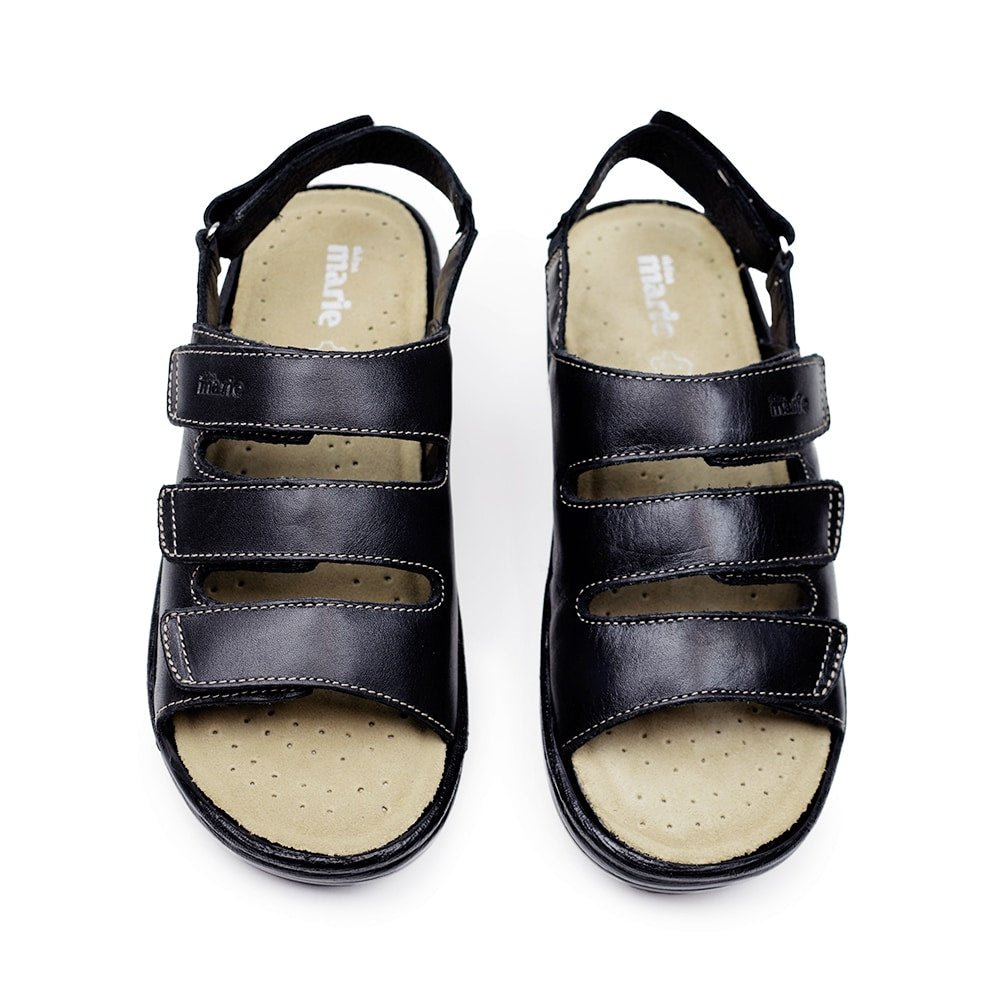 Tellus Sköna Marie Damesandaler Lola Svart
