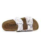 Minfot Sandaler Myk Bio Tropical Flowers Hvit