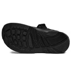 Minfot Sandaler Justi Svart Semsket skinn