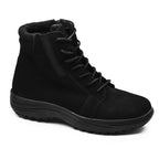 Minfot Boots Nora Semsket skinn Svart
