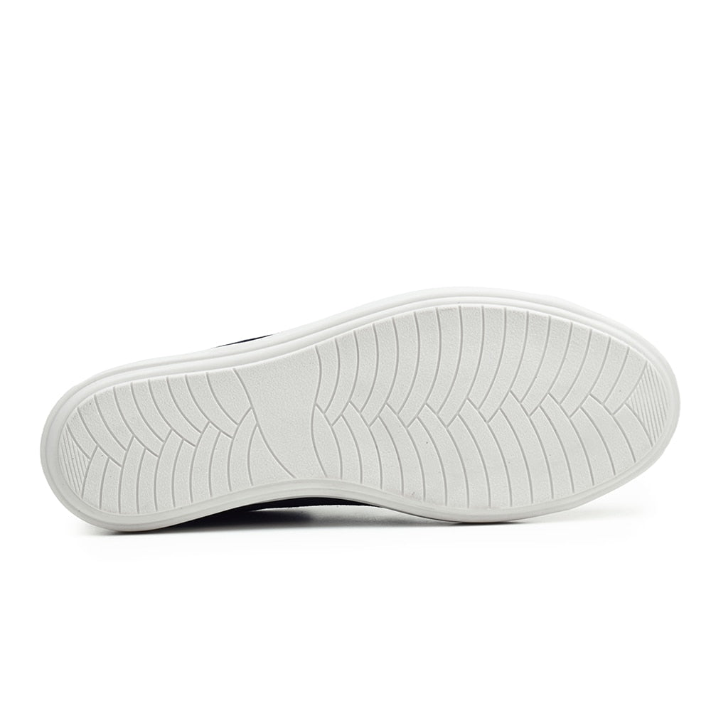 Minfot Aveny Sneaker Dame Semsket skinn Navy