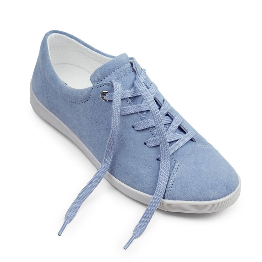 Minfot Aveny Sneaker Semsket skinn Lyseblå