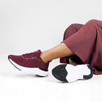 Minfot Sneaker Move Dame Mesh Bordeaux