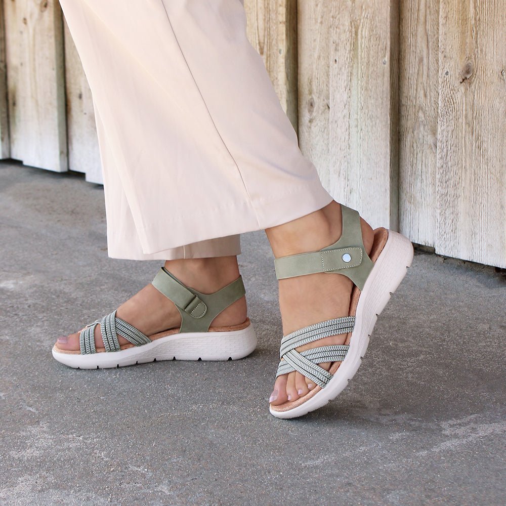 Minfot Cloudlite Nia Sandaler Dame Grønn