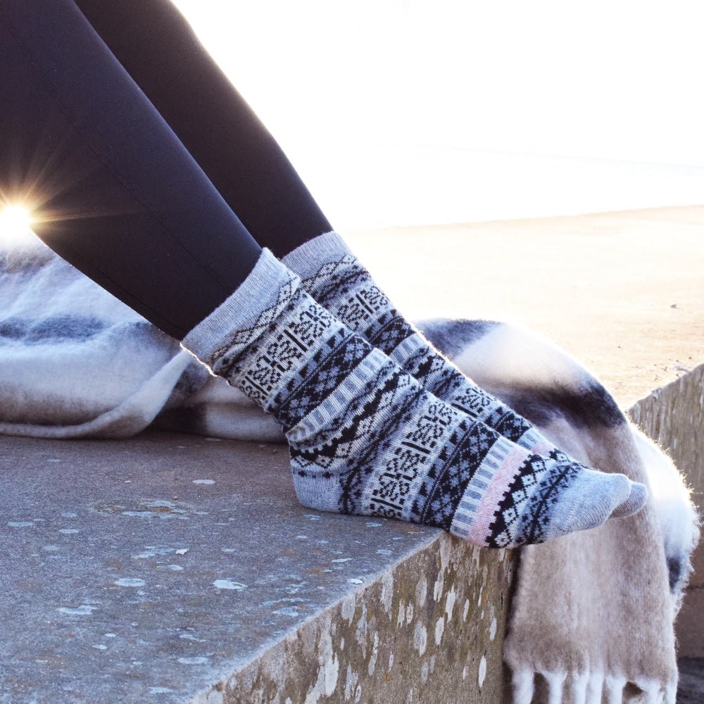 Minfot Geilo Ullstrømper Svart 2-pk