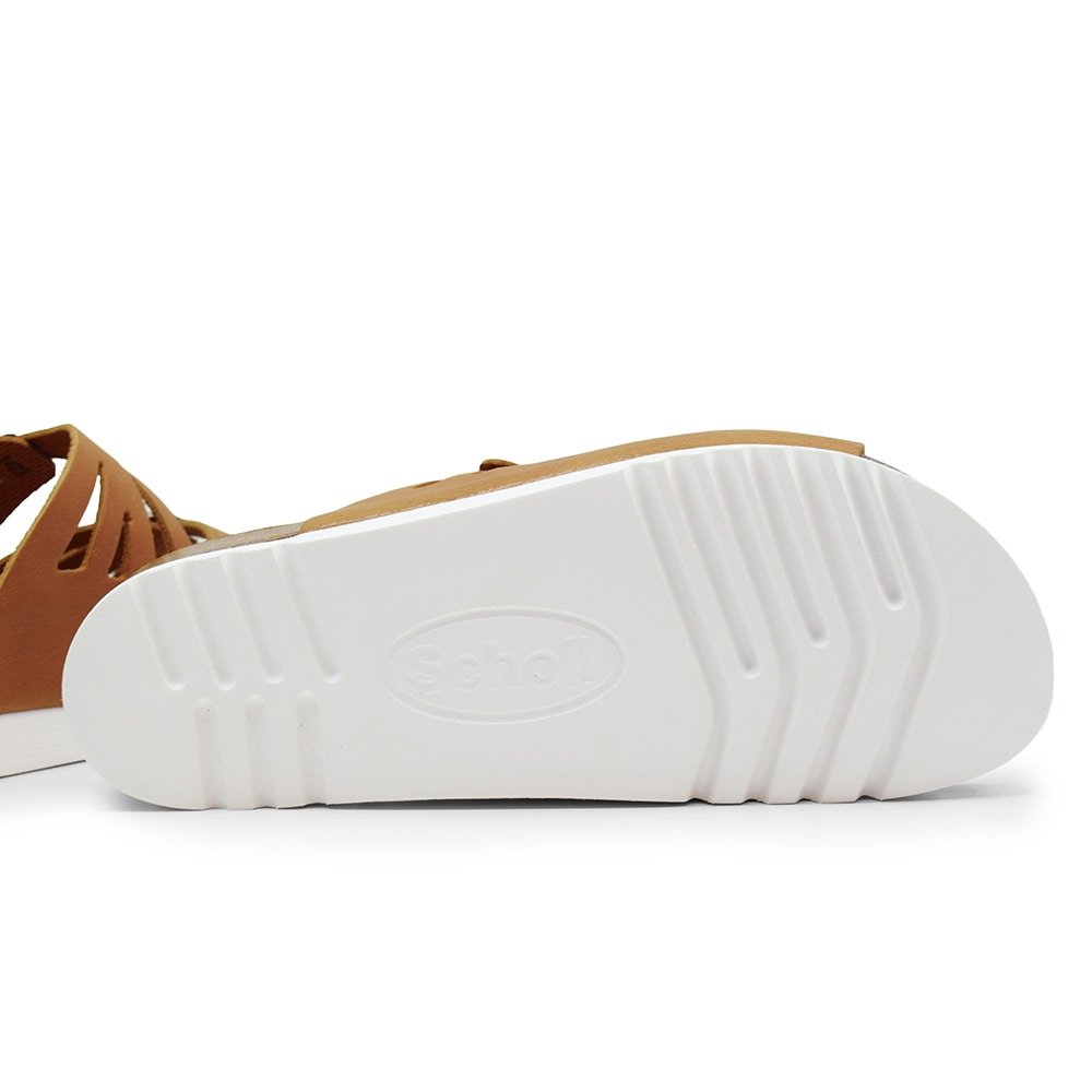 Scholl Sandal Dame Ystad Cognac