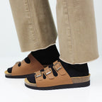 Minfot Lo Sandaler Dame Bio Skinn Cognac