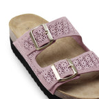 Minfot Daisy Sandaler Dame Semsket Skinn Rosa