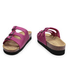Minfot Lo Sandaler Dame Bio Skinn Fuxia