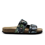 Minfot Softstep Sandaler Dame Biosandal 2-remmer Tropical Glow Svart