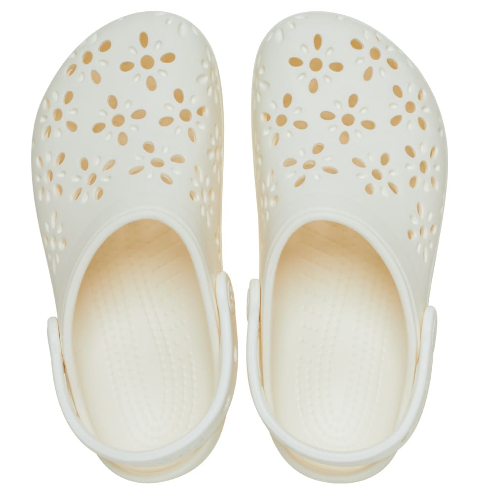 Produktbild 3 - Crocs Classic Clog Floral Cut Out Chalk
