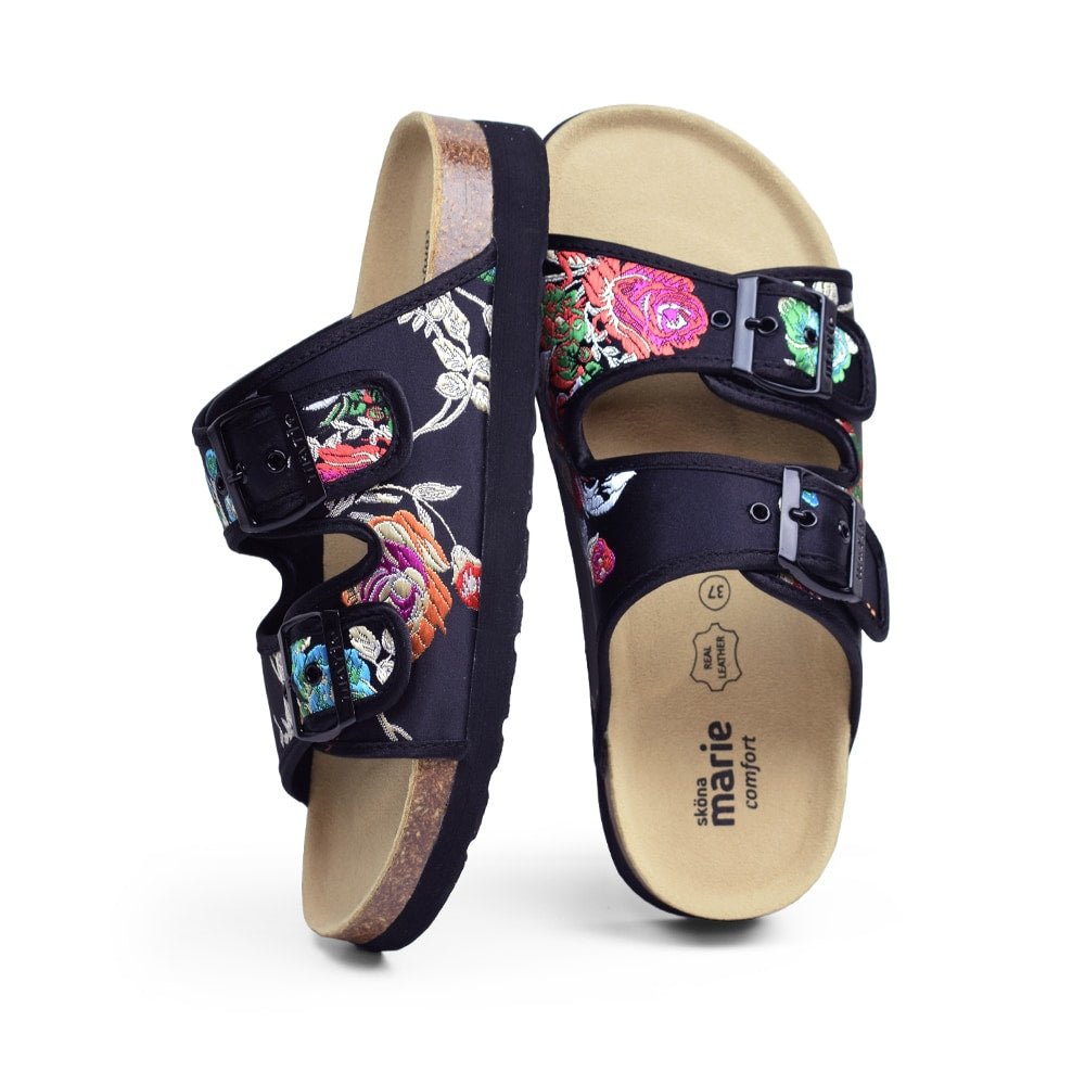 Sköna Marie Sandaler Thalia Svart