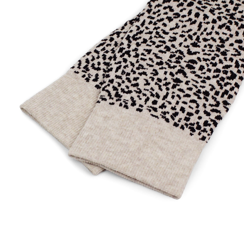 Minfot Støttestrømper Bomull Leopard Beige 1-pak