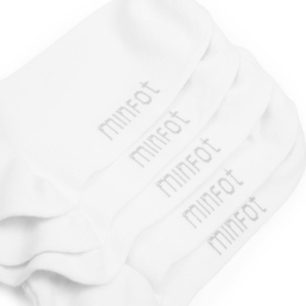 Produktbild 6 - Minfot Sensitive Bambu Strumpor Vit 5-pack