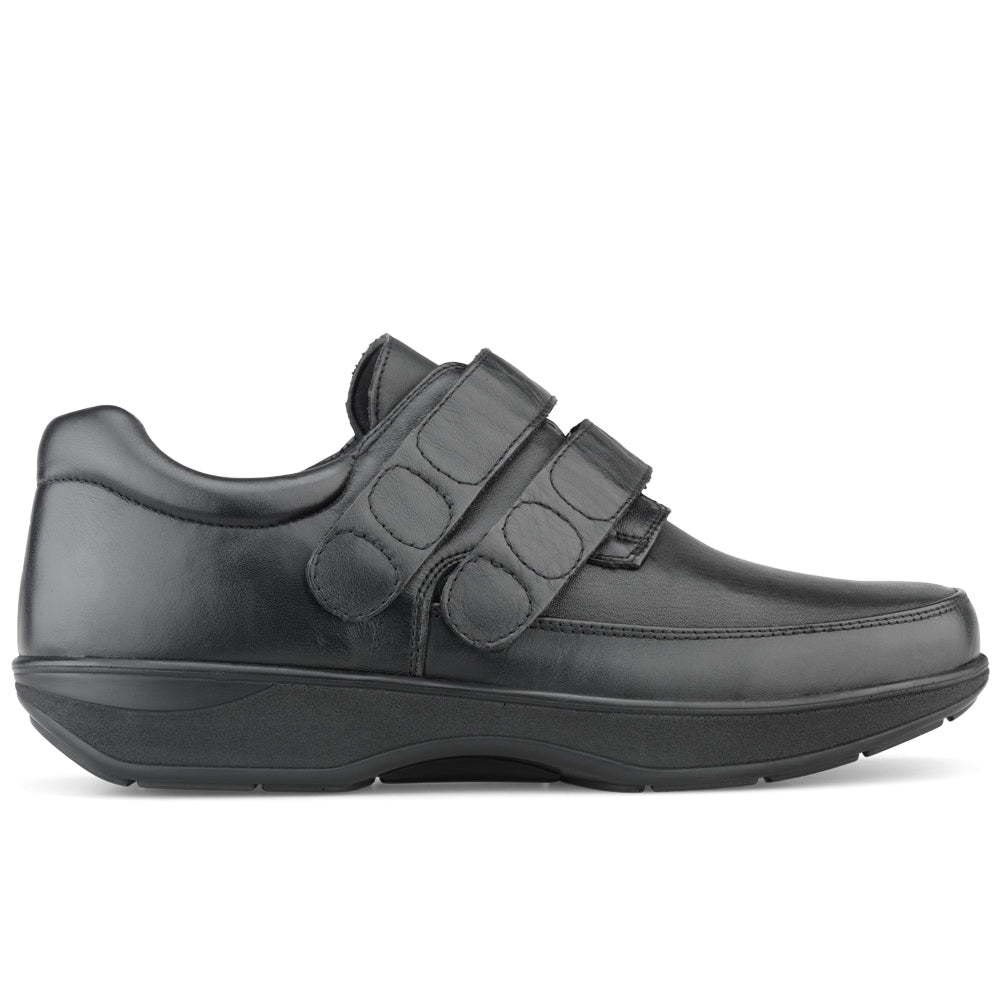 New Feet Milas Brede sko Herre OrthoStretch Borrelås Svart