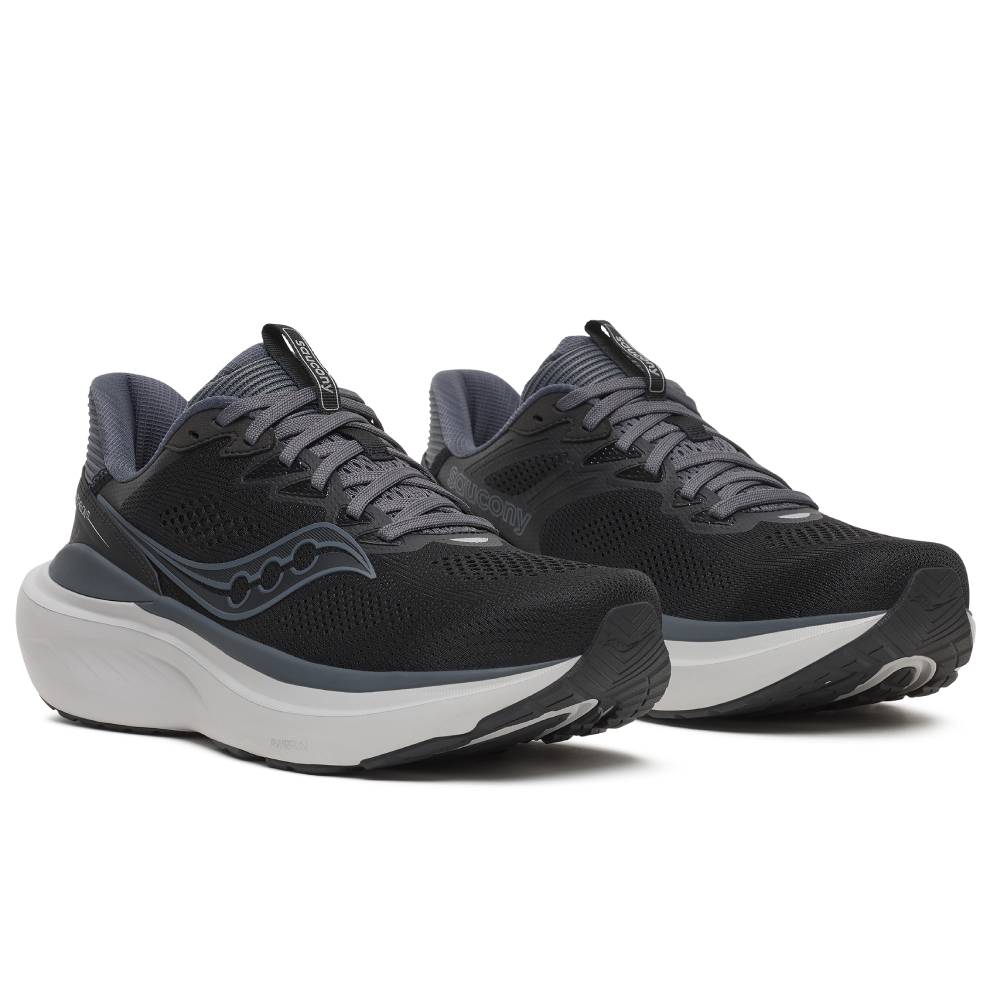 Saucony Echelon 11 Løpesko Herre Ekstra Bred Black Gunmetal