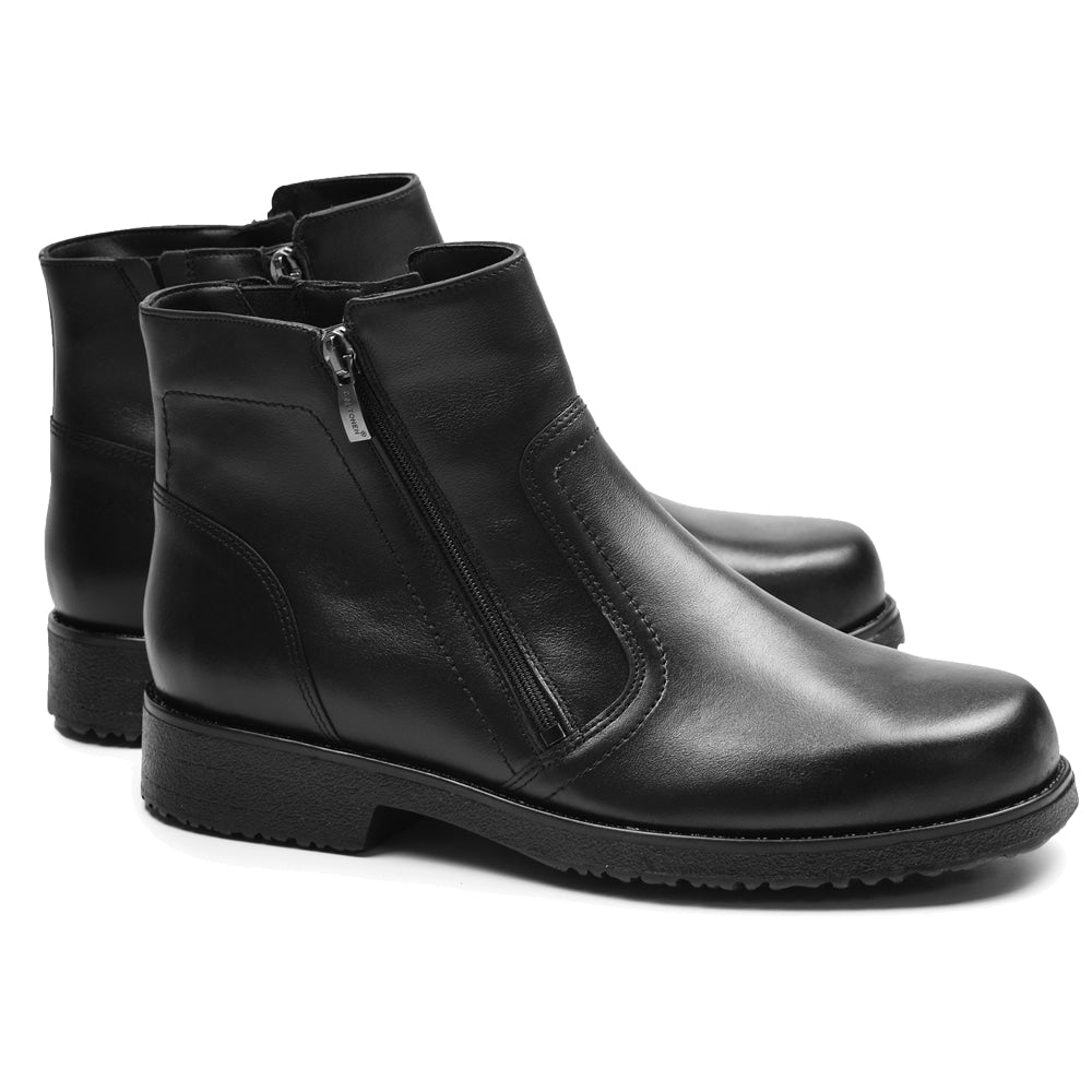 Produktbild 5 - Minfot Aaltonen Vinter Boots Grip+ Virmo Bred Skinn Ull Svart