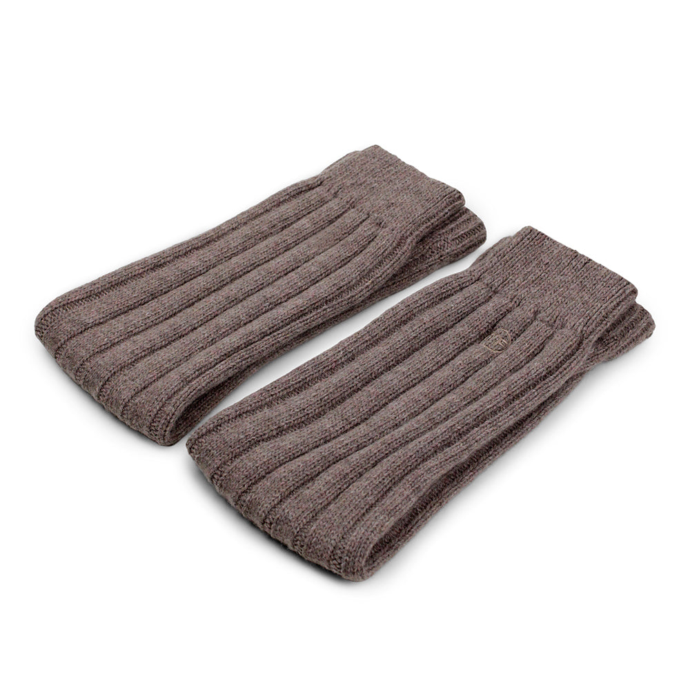 Minfot Leggvarmere Ull Brun Melert 1-pakning