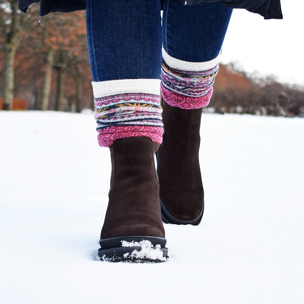 Minfot Chelsea boots Oslo Semsket skinn Mørkebrun