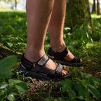 Minfot Burensvik Sandaler Herre Nubuck Svart