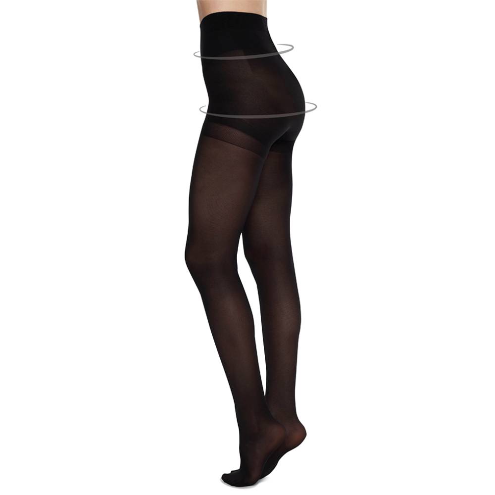 Swedish Stockings Strømpebukser Anna 40 DEN Svart