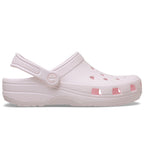 Crocs Classic Clog Hearts Cut Out Bubble Ice