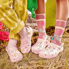 Crocs Classic Clog Floral Cut Out Pink Milk