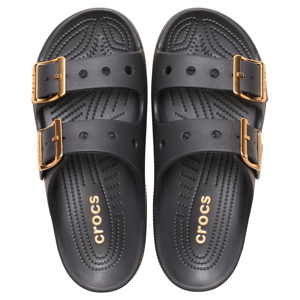 Crocs Saturday Sandaler Metallic Buckle Dame Svart