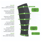 OS1st CS6 Calf Sleeves Vadstrømper Svart 1-pk